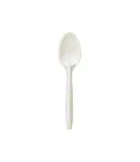 7"PLASTIC SPOON WHITE