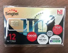 SIM CARD - Singtel - 12
